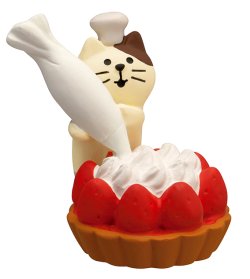 画像1: concombre STRAWBERRY2023とれたていちごカフェ　いちごタルト子猫