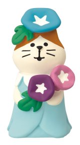 concombre 夏2024 まったり夏すずみ フラワーにゃんこ　あさがお