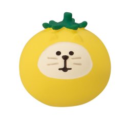 画像1: decole concombre おやさい猫だるま　ミニとまと　黄