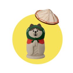 画像3: concombre 旅猫2025　旅猫ツアーズ　地蔵なりすましどろぼう猫（笠付き）