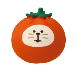 画像1: decole concombre おやさい猫だるま　ミニとまと　赤