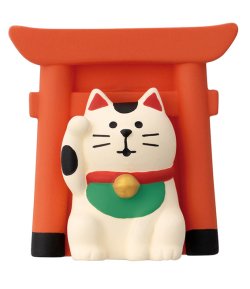 画像1: concombre 旅猫2025　日本旅行マグネット 神社猫