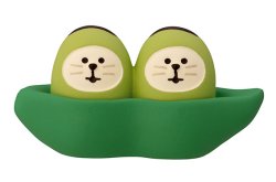画像1: decole concombre おやさい猫だるま　そらまめ兄弟