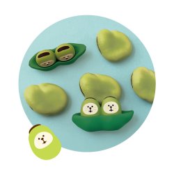 画像2: decole concombre おやさい猫だるま　そらまめ兄弟