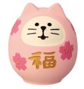 concombre まったり合格祈願　桜咲く猫だるま