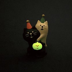 画像2: concombre HALLOWEEN2025 おばけにゃんこ　黒猫におんぶ