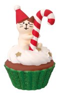 concombre2025クリスマスsanta's DINER　クリスマスカップケーキ　ちびねこ