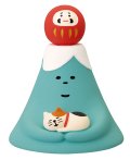 concombre まったりお正月2026午　FUKUMONO 開運富士山　富士山とすやすや子猫
