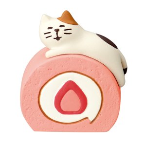 画像: concombre STRAWBERRY いちごケーキフェア2022 いちごロール子猫