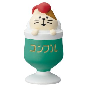 画像: DECOLE 純喫茶コンブル　裏庭ガーデンカフェ　こねこクリームソーダ