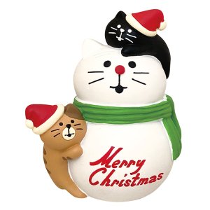 画像: concombre2022 ねこねこクリスマス かまくら　子猫と雪だるま