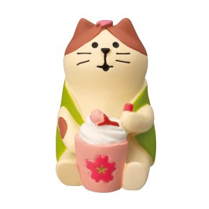 画像: concombre お花見2023 桜咲く春の日　桜ラテ猫