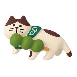 画像: concombre お茶でいっぷく　福茶園　抹茶団子いただき猫