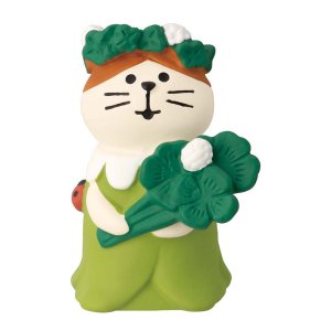 画像: decole concombre HelloSpring フラワーにゃんこ　クローバー