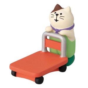 画像: decole concombre HelloSpring 畑仕事猫と台車セット