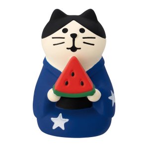 画像: concombre　七夕2025　浴衣猫　すいか
