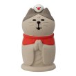 画像2: concombre 旅猫2025　旅猫ツアーズ　笠猫地蔵（笠付き） (2)