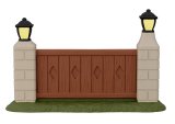 画像: concombre HALLOWEEN2025 おばけにゃんこたち　街灯付きフェンス