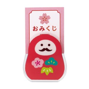画像: concombre まったりお正月2026午　FUKUMONO 福もの屋　おみくじクリップ　松竹梅だるま
