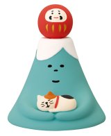 画像: concombre まったりお正月2026午　FUKUMONO 開運富士山　富士山とすやすや子猫
