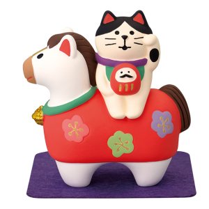 画像: concombre まったりお正月2026午 新春 福馬　猫とお散歩猫