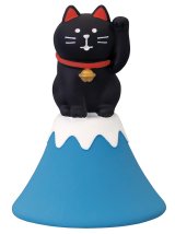 画像: concombre まったりお正月2026午　FUKUMONO 開運富士山　富士山招き猫　黒猫