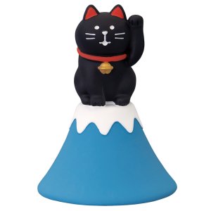 画像: concombre まったりお正月2026午　FUKUMONO 開運富士山　富士山招き猫　黒猫