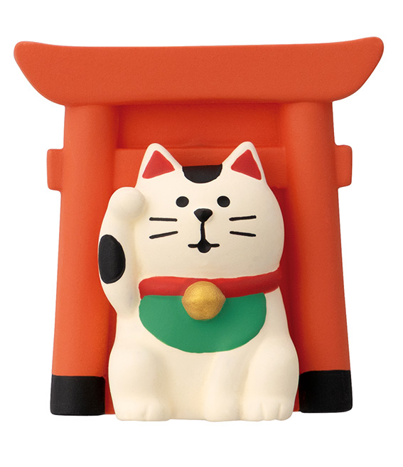 画像1: concombre 旅猫2025　日本旅行マグネット 神社猫 (1)
