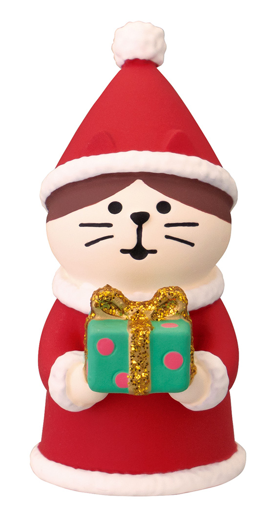 画像1: concombre2025クリスマスsanta's DINER　プレゼント交換こねこ　はちわれ (1)